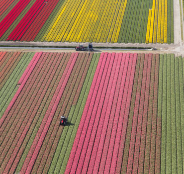 Semi truck driving on highway during spring storm season in Texas impacting freight and trucking insurance